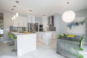 Kitchen area by Edmonton new home builder City Homes