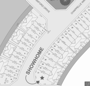 South Edmonton Caspia Townhomes Showhome Map