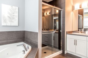 Shower and ensuite by City Homes, Edmonton new home builder