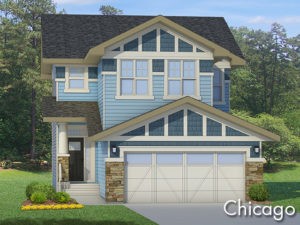Chicago 1 new home model by Edmonton home builder City Homes