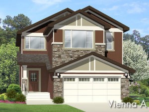 Vienna A new home model by Edmonton home builder City Homes