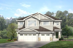 Duplex home model by Edmonton new home builder, City Homes Master Builder