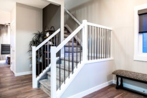Foyer of new home in north Edmonton from new home builder City Homes Master Builder