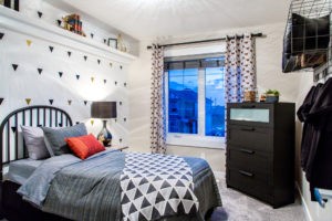 Bedroom in single family home Edmonton, new home builder City Homes Master Builder