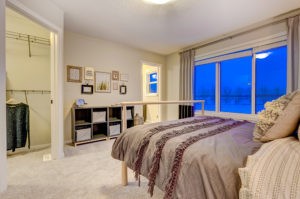 Master bedroom in Caspia Townhome, Edmonton, City Homes