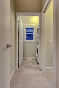 Laundry room in Caspia townhomes, South Edmonton, City Homes Master Builder