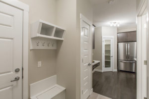 Mudroom and Kitchen of new home built by City Homes Master Builder